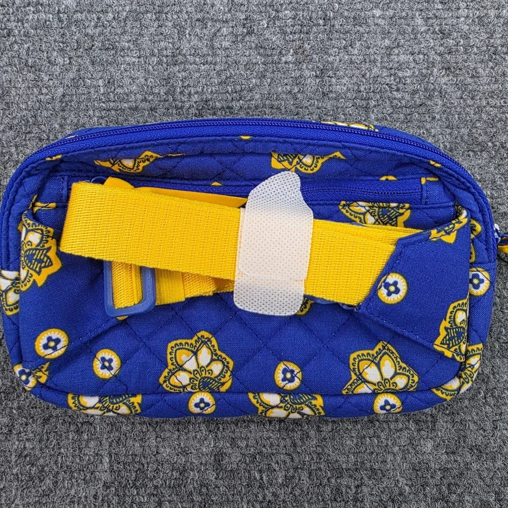 Vera Bradley NFL Los Angeles Rams Mini Belt Bag Royal Blue Yellow Floral Quilted